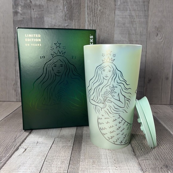 Starbucks Limited Edition 12oz Double Wall Ceramic Mug 50th Anniversary Siren - Picture 1 of 8